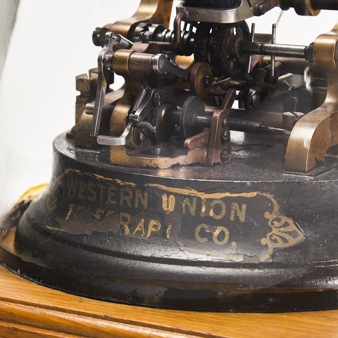 A Thomas A. Edison Type Universal Stock Ticker, Model 3-A, Serial no. 3054, for Western Union - 3