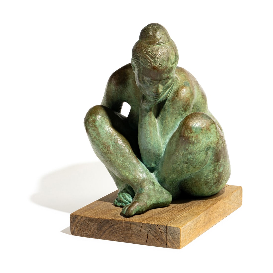 Francisco Zúñiga (Mexican, 1912-1992) Desnudo de Victoria, 1964: Francisco Zúñiga (Mexican, 1912-1992) Desnudo de Victoria, 1964 bronze with verdigris patina inscribed Zuniga, dated, and numbered I/III (rear of figure) Height: 16 1/4 in. Property of a Lad