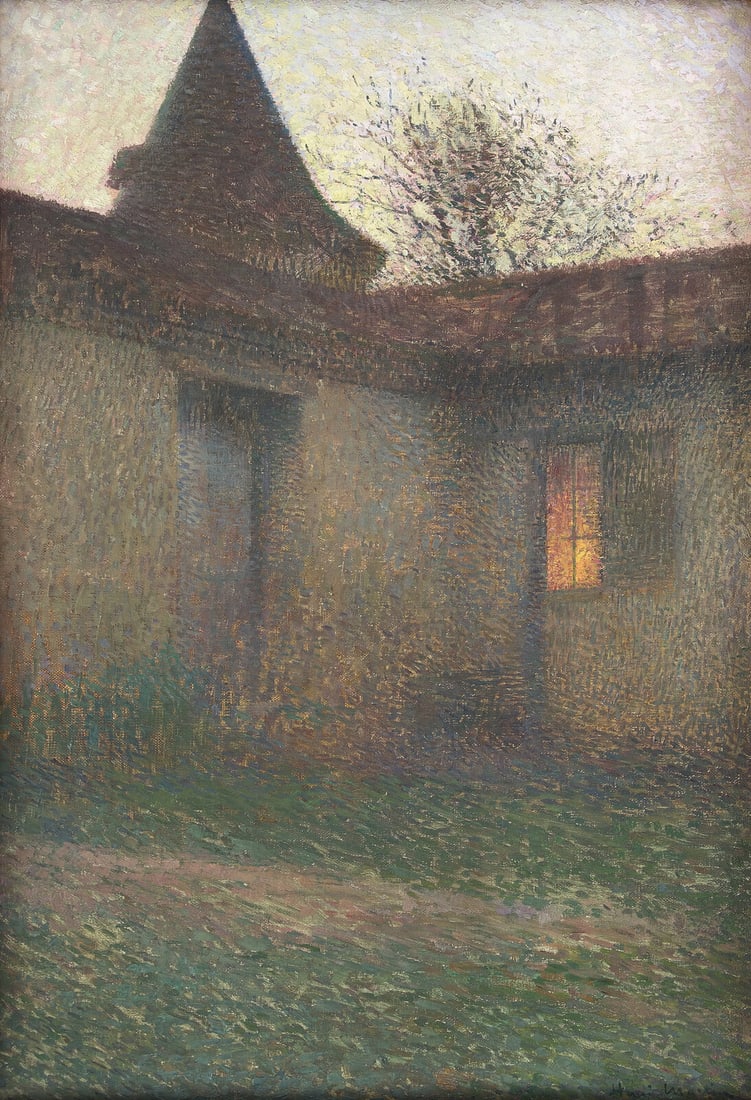 Henri Jean Guillaume Martin (French, 1860-1943) Cour de Maison (1 of 3)