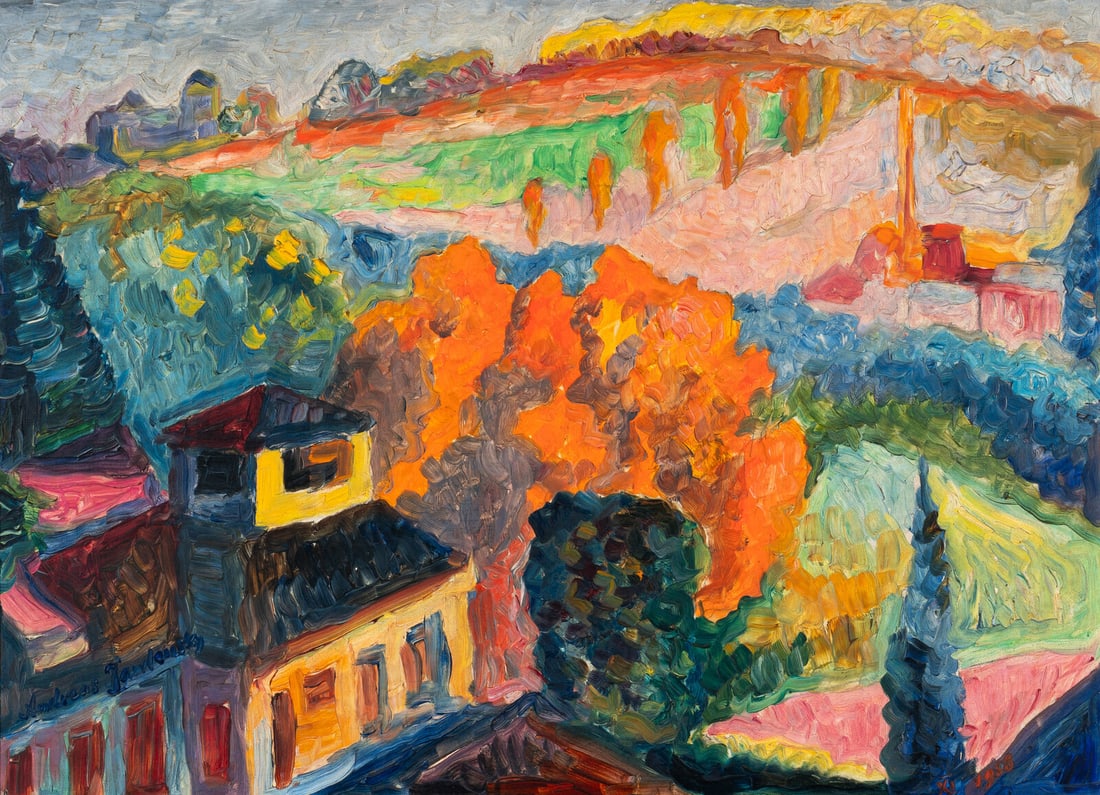 Andre Alexeyevich Jawlensky (Russian, 1902-1984) Herbst Im Saleggio, 1958 (1 of 4)