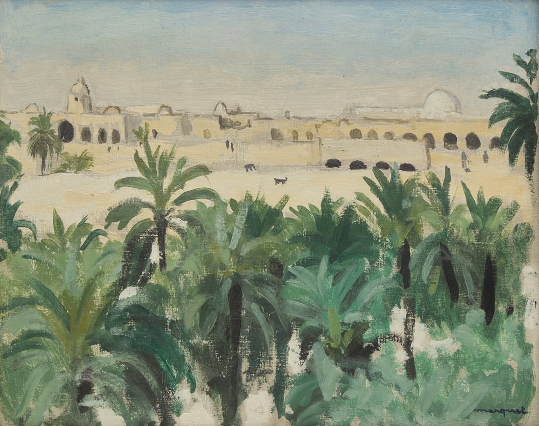 Albert Marquet (French, 1875-1947) Vue de Laghouat à Travers la Palmeraie (Algérie), 1921 (1 of 3)