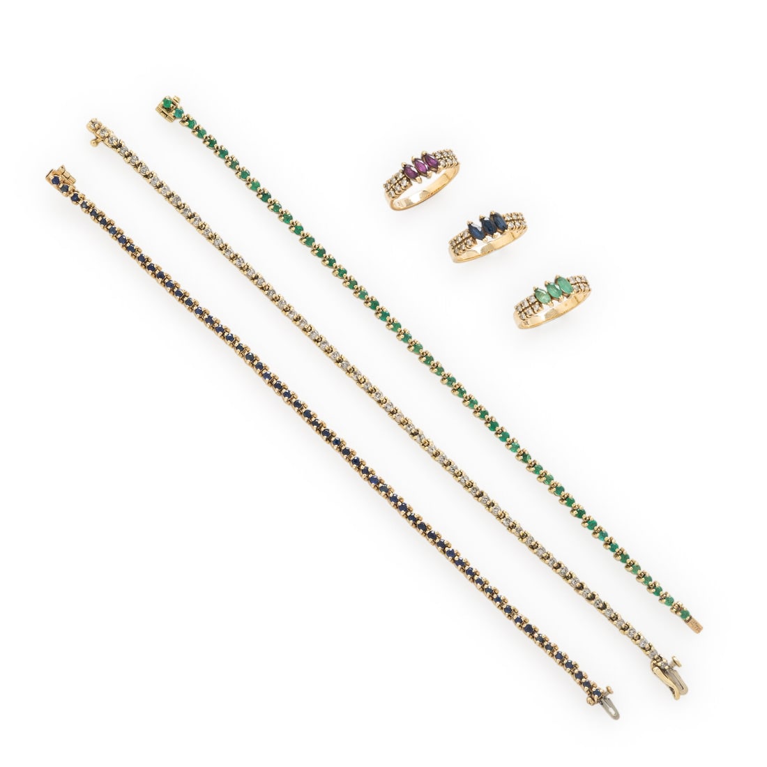 Collection of Multigem and Yellow Gold Jewelry (1 of 2)