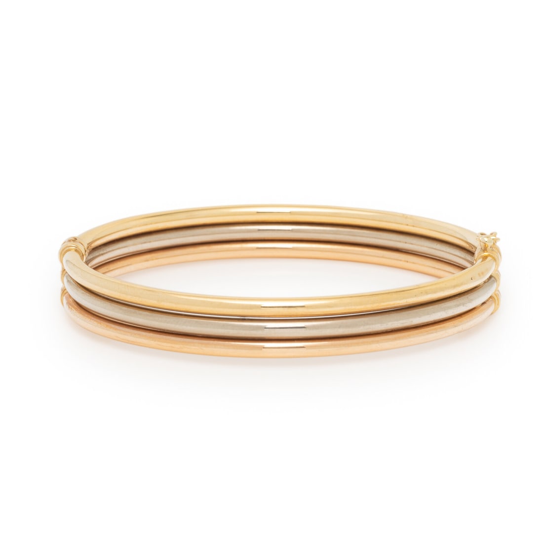Two Gold Bangle Bracelets - 4