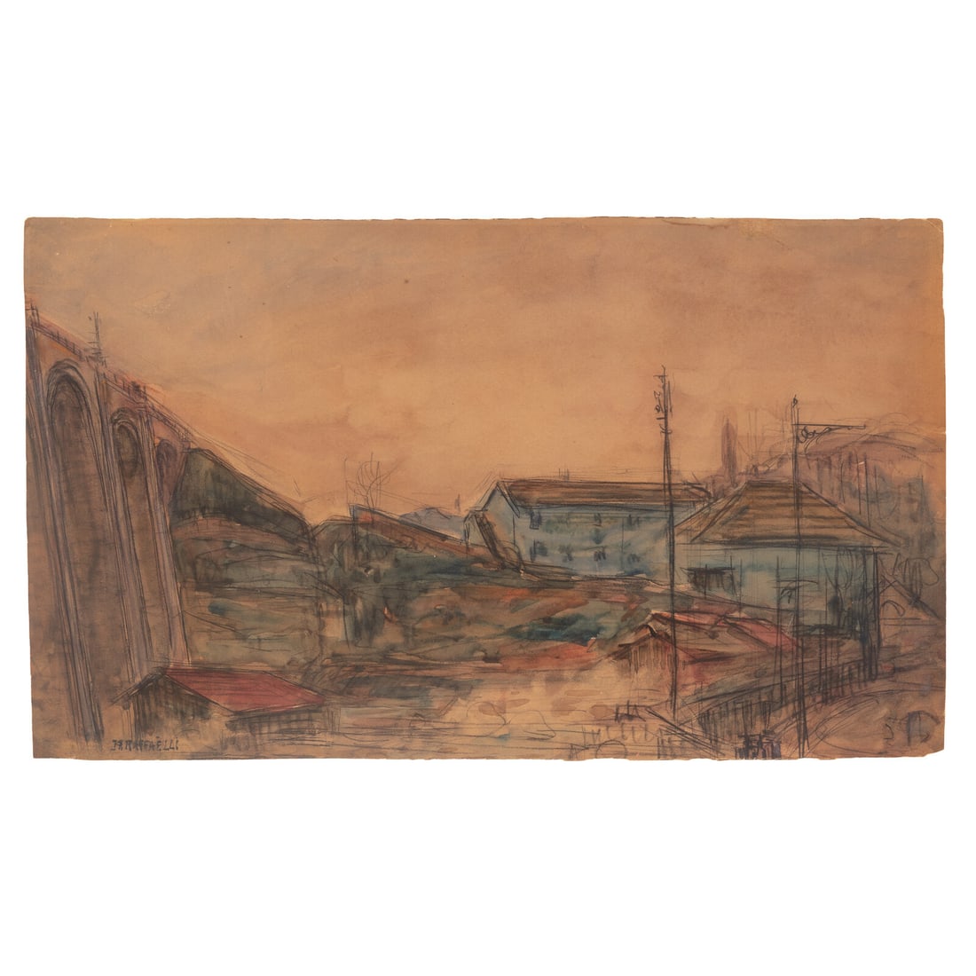 Jean François Raffaëlli (French, 1850-1924) Pont (1 of 3)