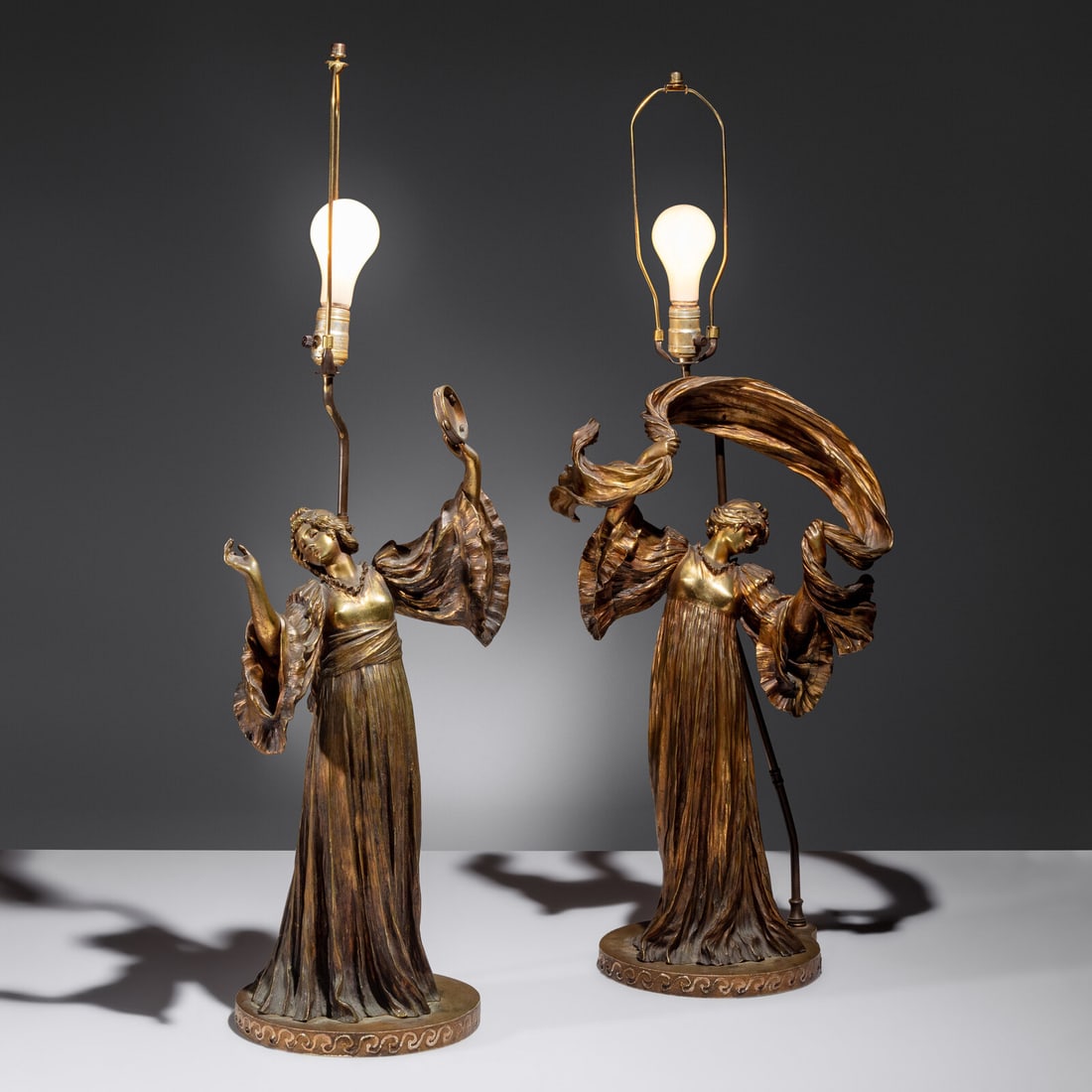 Agathon Léonard (French, 1841–1923) Two Works: Danseuse a L'Echarpe and La Danse du (1 of 6)
