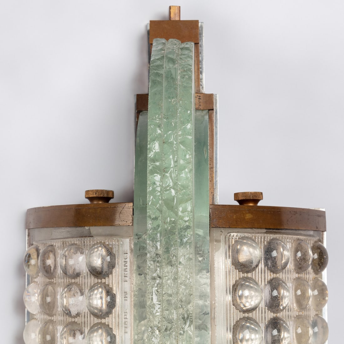 Sabino 2nd Quarter 20th Century Pair of Grains de Riz Glass Sconces, c. 1930 - 3