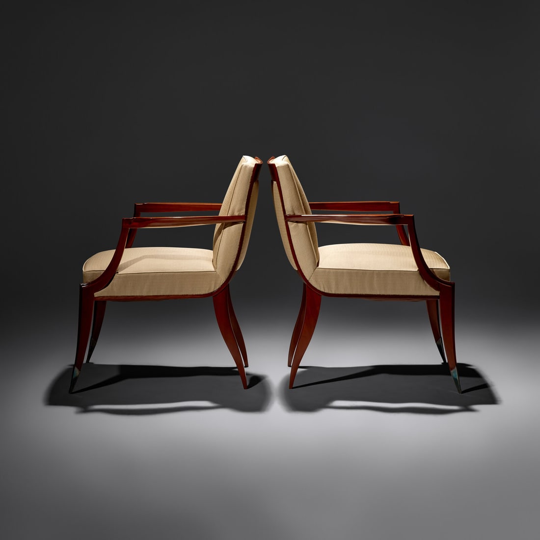 Lucien Rollin (French, 1906–1993) Pair of Bridge Chairs - 3