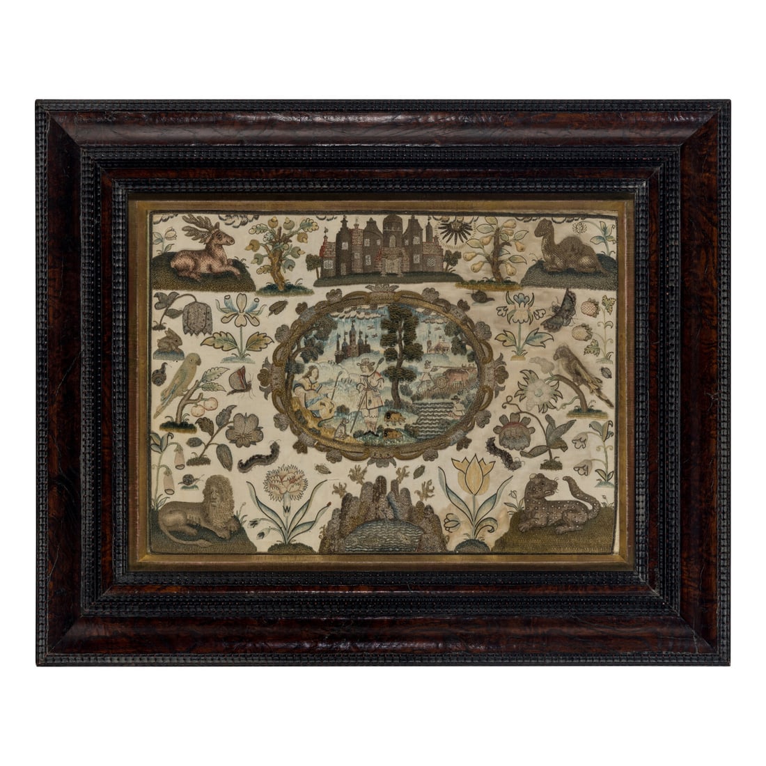 An English Stumpwork Embroidered Panel (1 of 5)