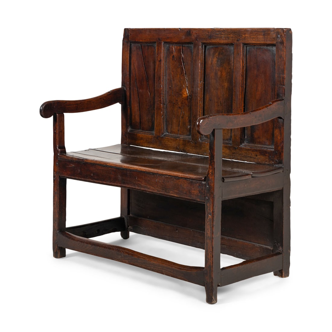 An English Oak Settle - 2