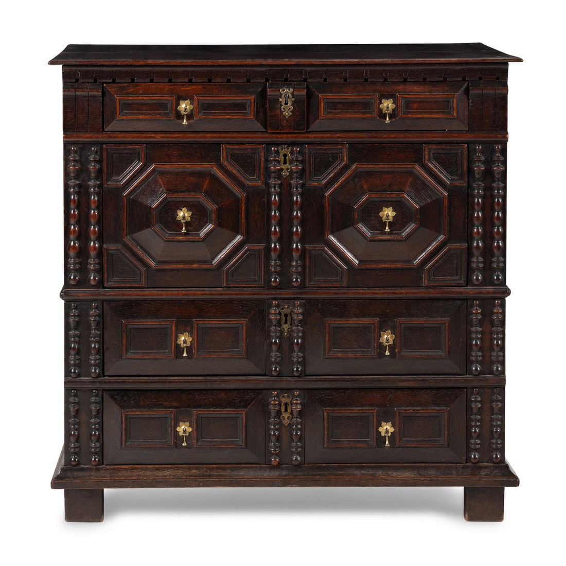 A Charles II Oak Chest of Drawers (1 of 3)