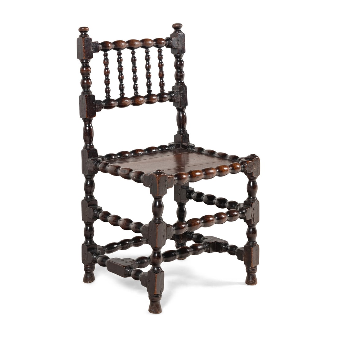 A Turned Oak Side Chair - 2