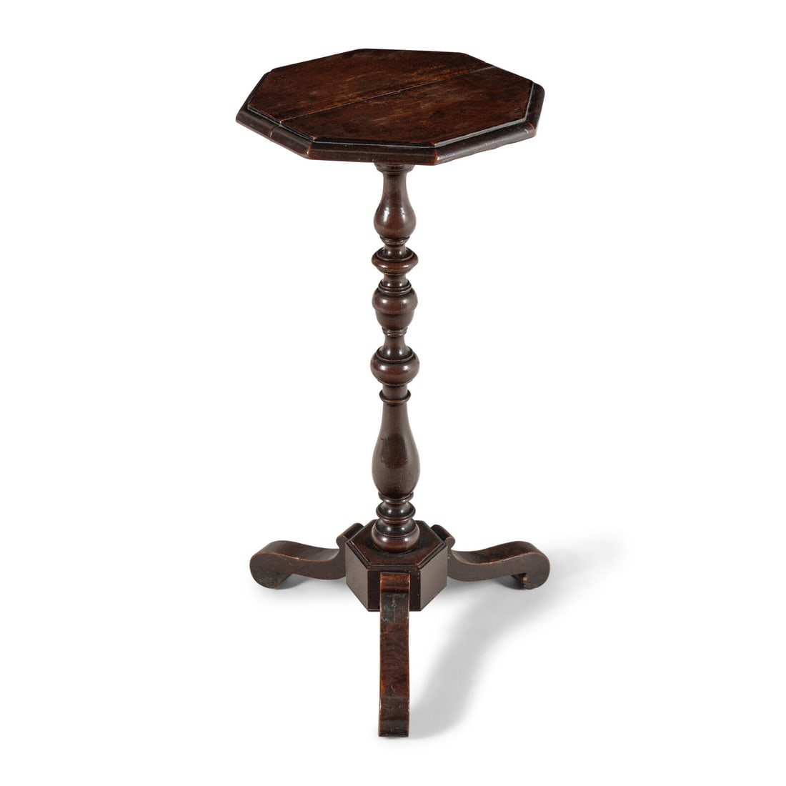A William and Mary Oak Candle Stand (1 of 3)