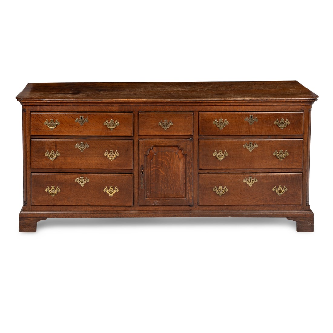 A George II Oak Dresser Cabinet (1 of 2)