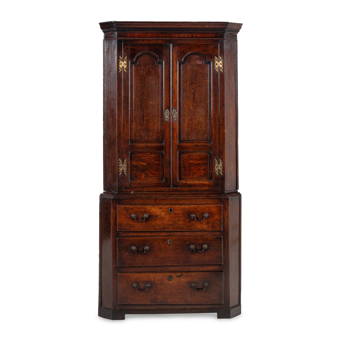 An English Oak Corner Cabinet (1 of 3)