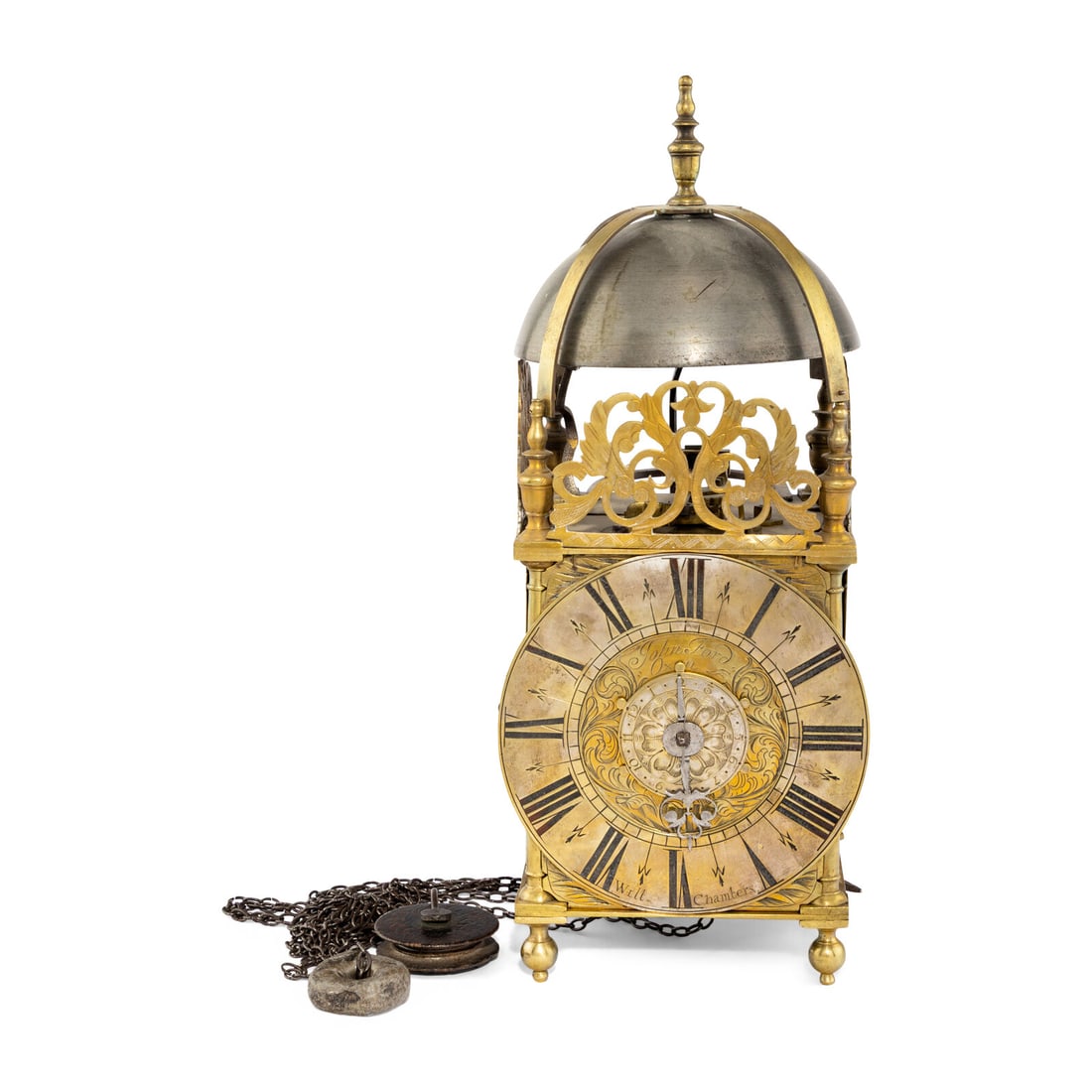 An English Brass Lantern Clock (1 of 2)
