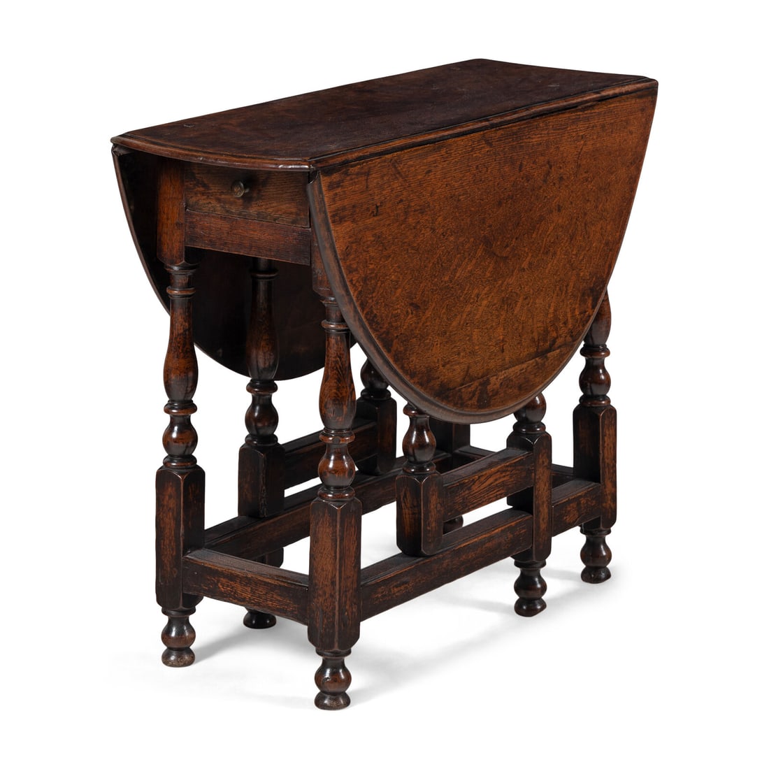 A William and Mary Oak Dropleaf Table (1 of 3)