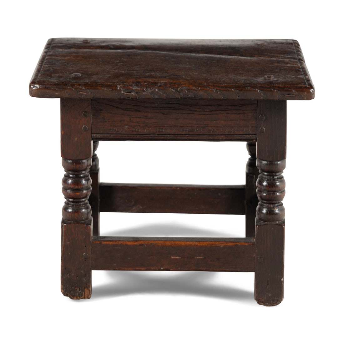 An English Oak Child's Joined Stool (1 of 2)
