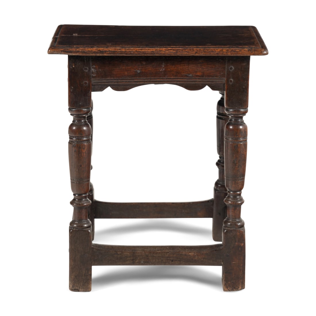 An English Oak Joined Stool (1 of 3)