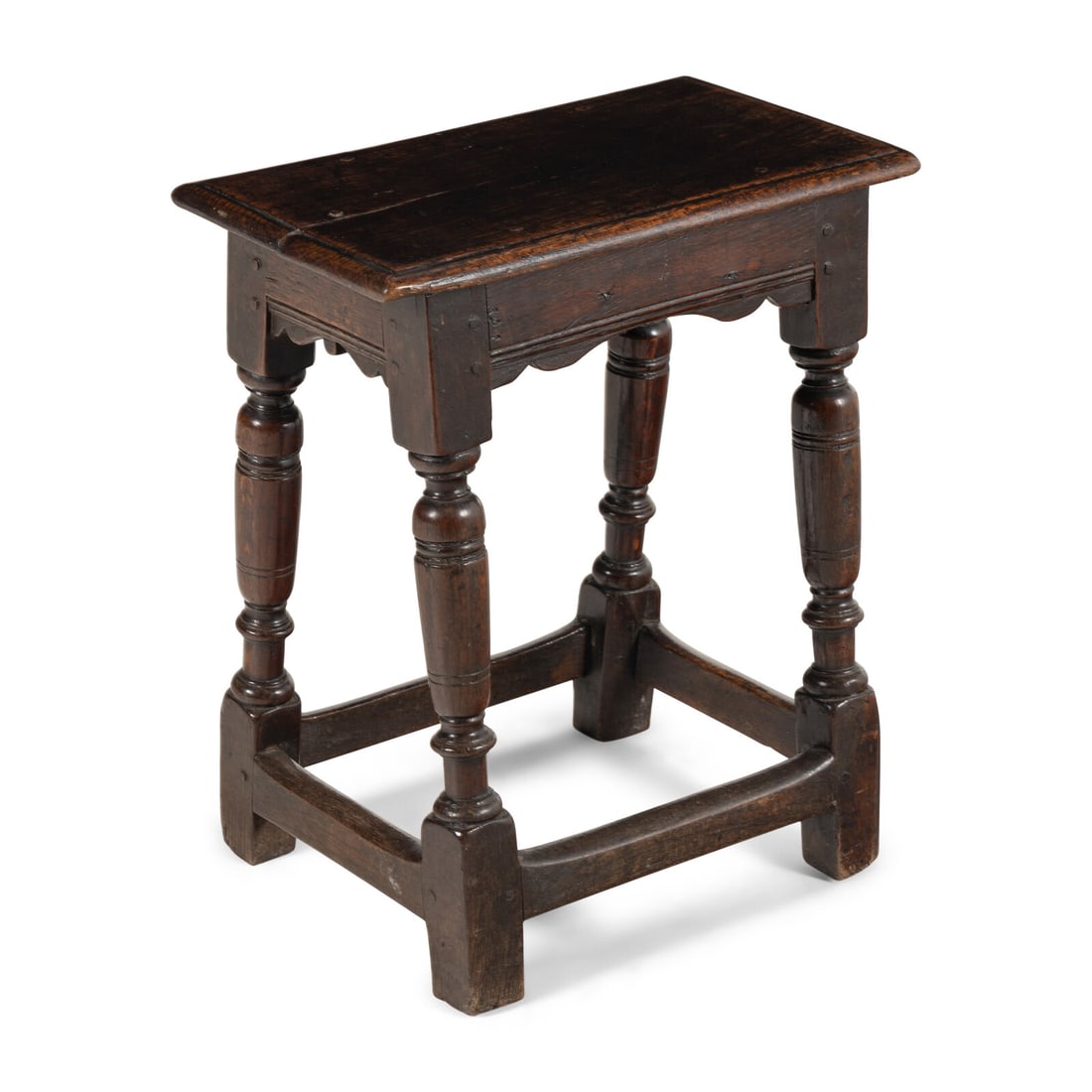 An English Oak Joined Stool - 2