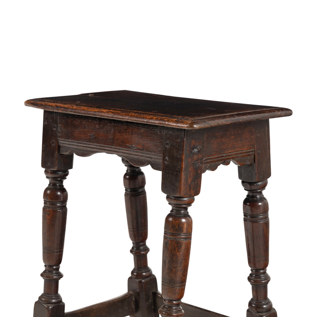 An English Oak Joined Stool - 3