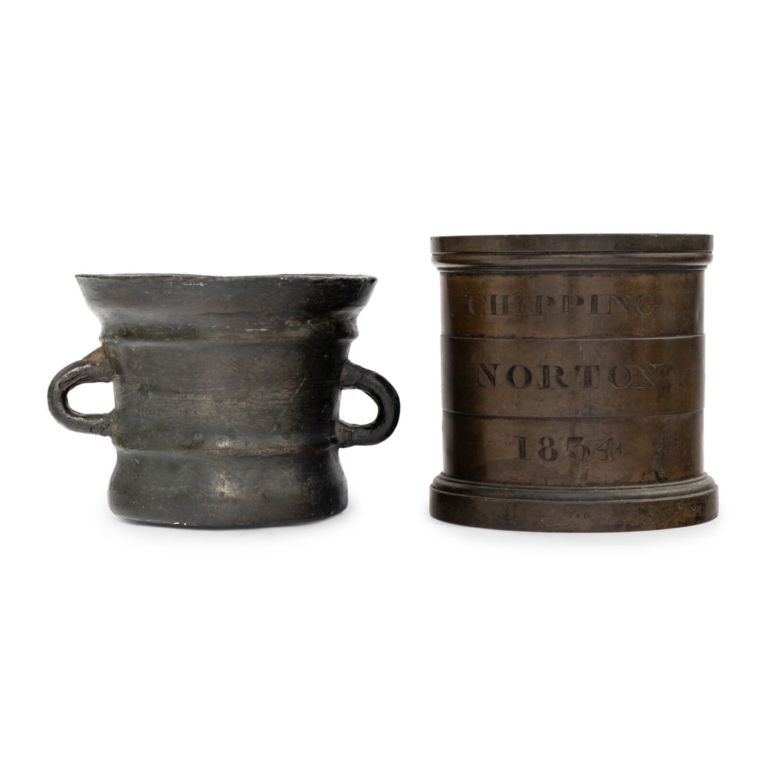 An English Bronze Mortar and Imperial Half-Gallon Standard Measure (1 of 2)