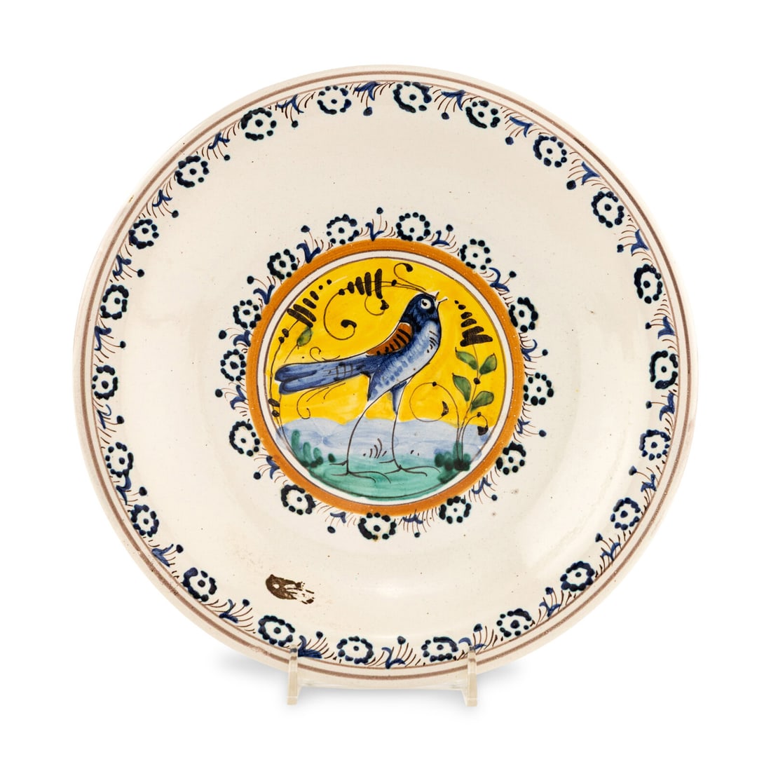 A Delft Polychrome Decorated Dish (1 of 2)