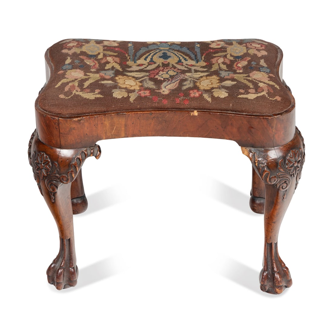 A George I Walnut Stool - 2