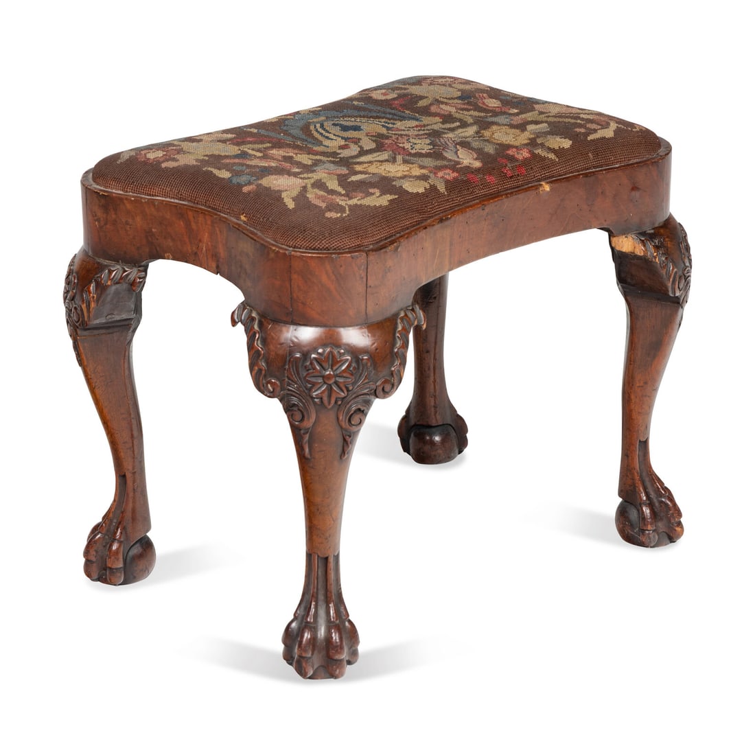 A George I Walnut Stool - 3