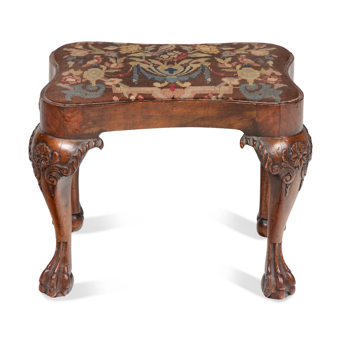 A George I Walnut Stool - 4