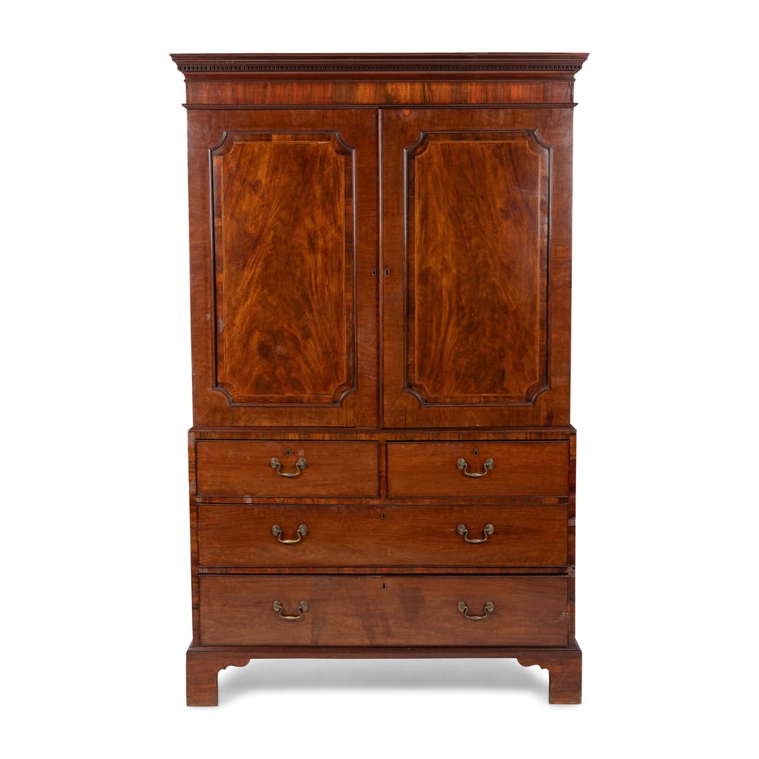A George III Mahogany Linen Press (1 of 2)