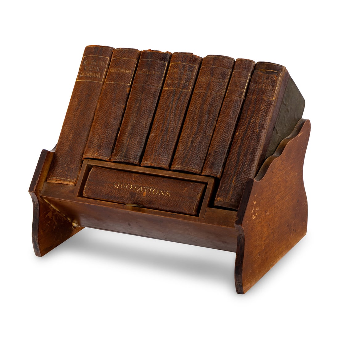 An Asprey and Co. Eight-Volume Table-Top Reference Library on Stand (1 of 2)