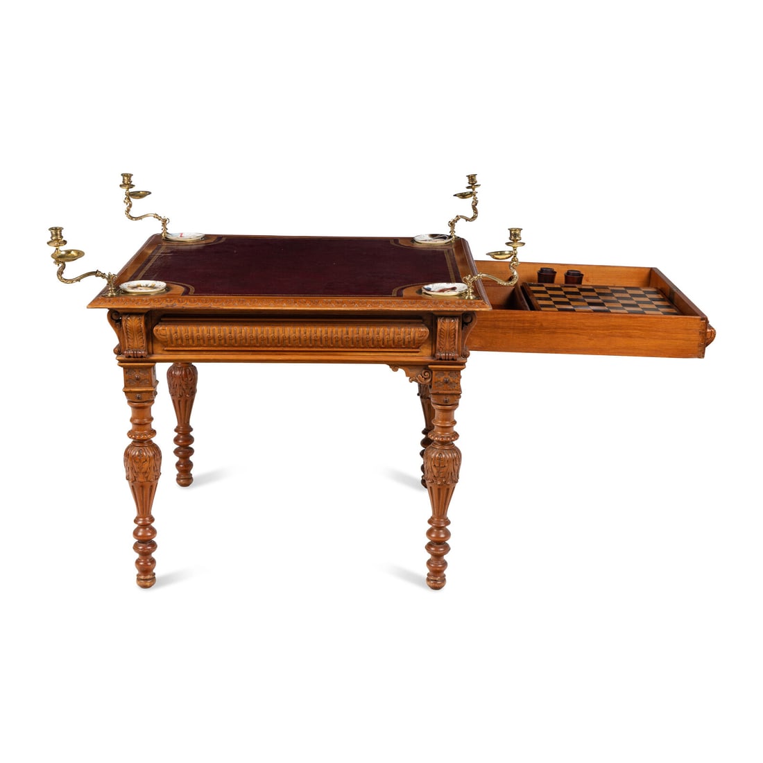 An Edwardian Oak Game Table (1 of 5)