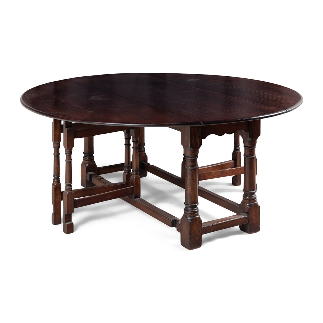 A Custom-Made Cherry Dropleaf Table - 3