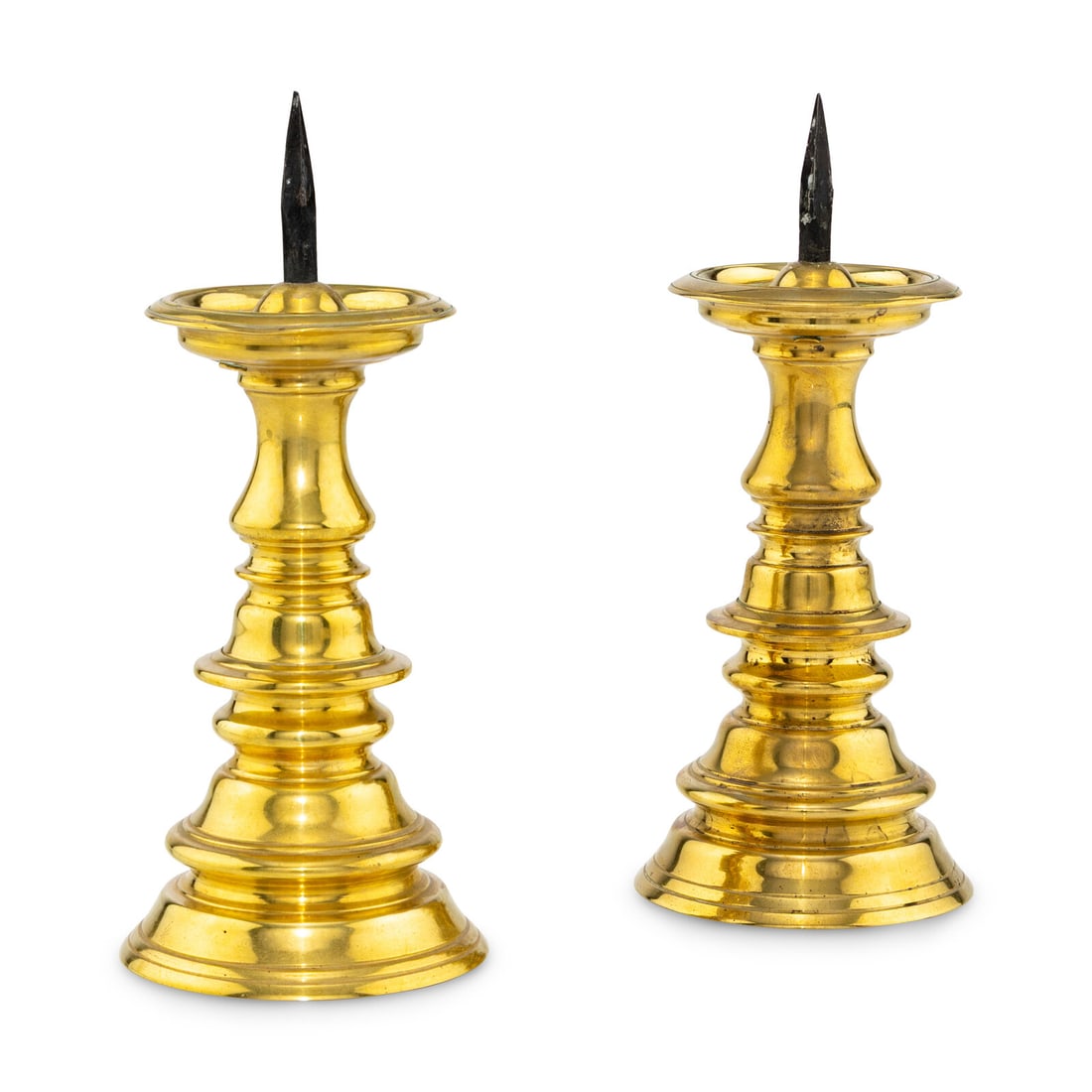 A Pair of Brass Pricket Sticks (1 of 2)