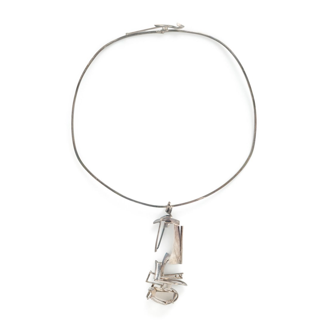 Helen Shirk, Silver and Rutilated Quartz Necklace (1 of 2)