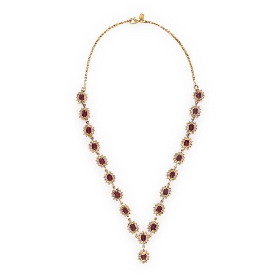 Ruby, Diamond, and Yellow Gold Necklace - 3