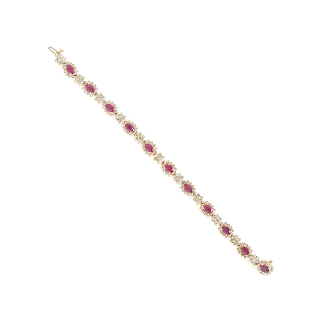Ruby, Diamond, and Yellow Gold Bracelet - 3