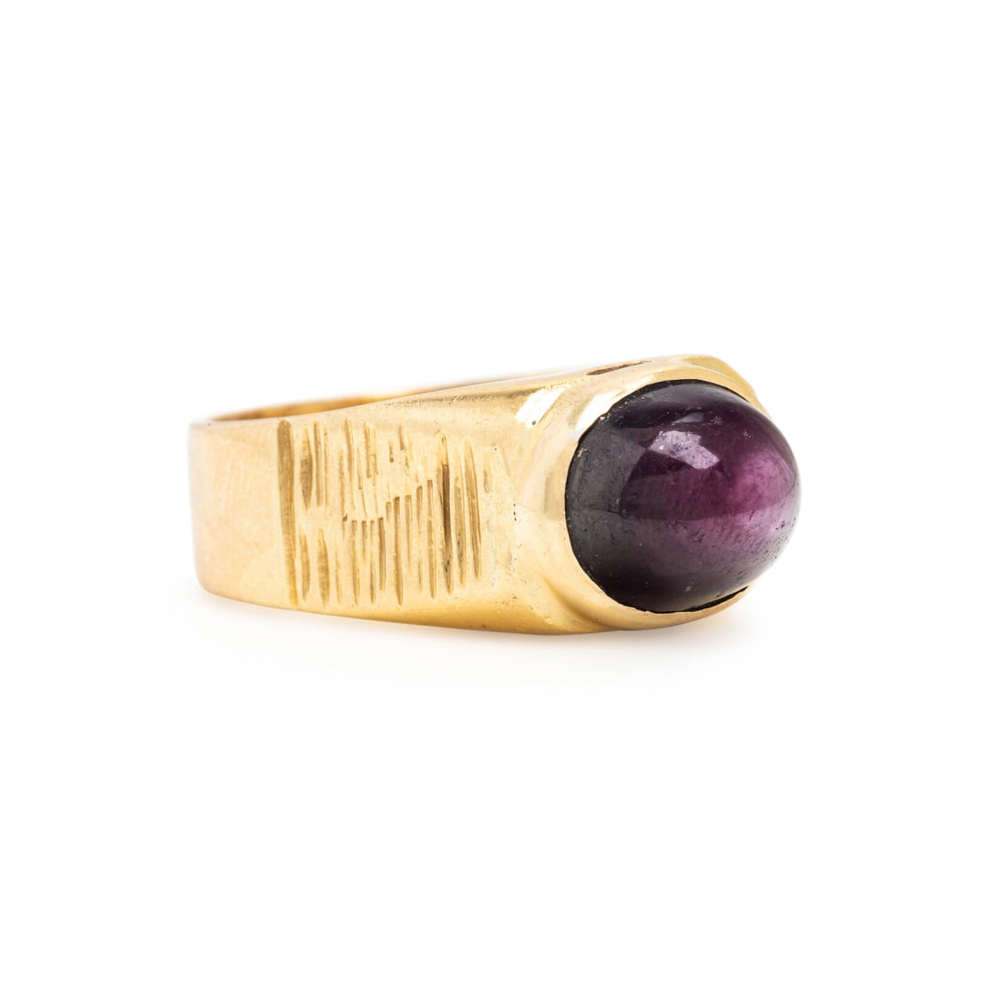 Star Ruby and Yellow Gold Ring - 2