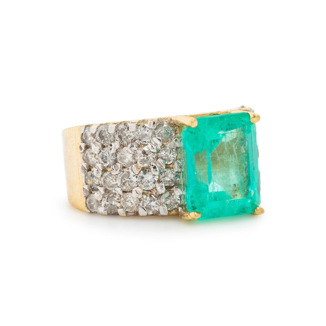 Emerald, Diamond, and Yellow Ring - 2