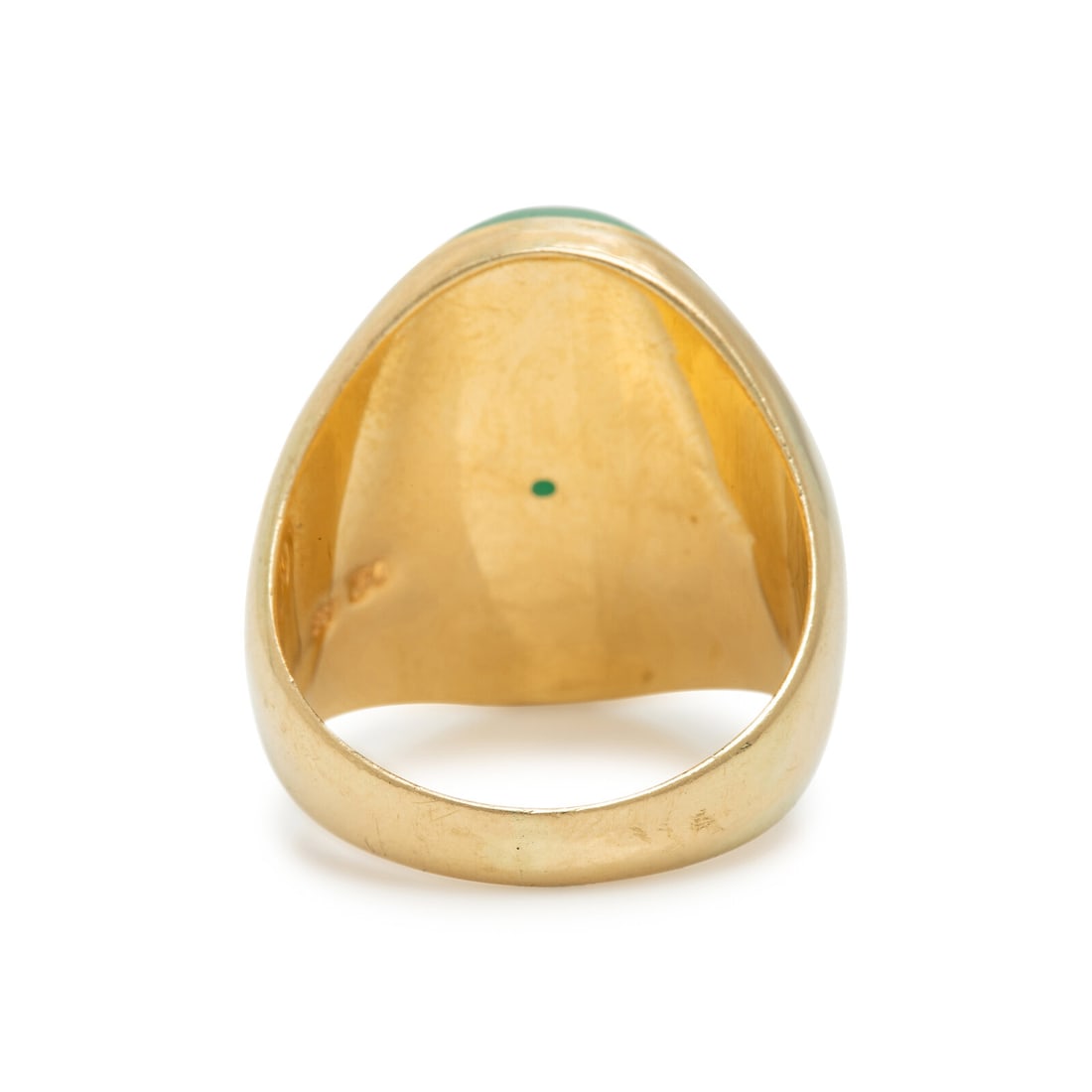 Yellow Gold and Jade Ring - 3