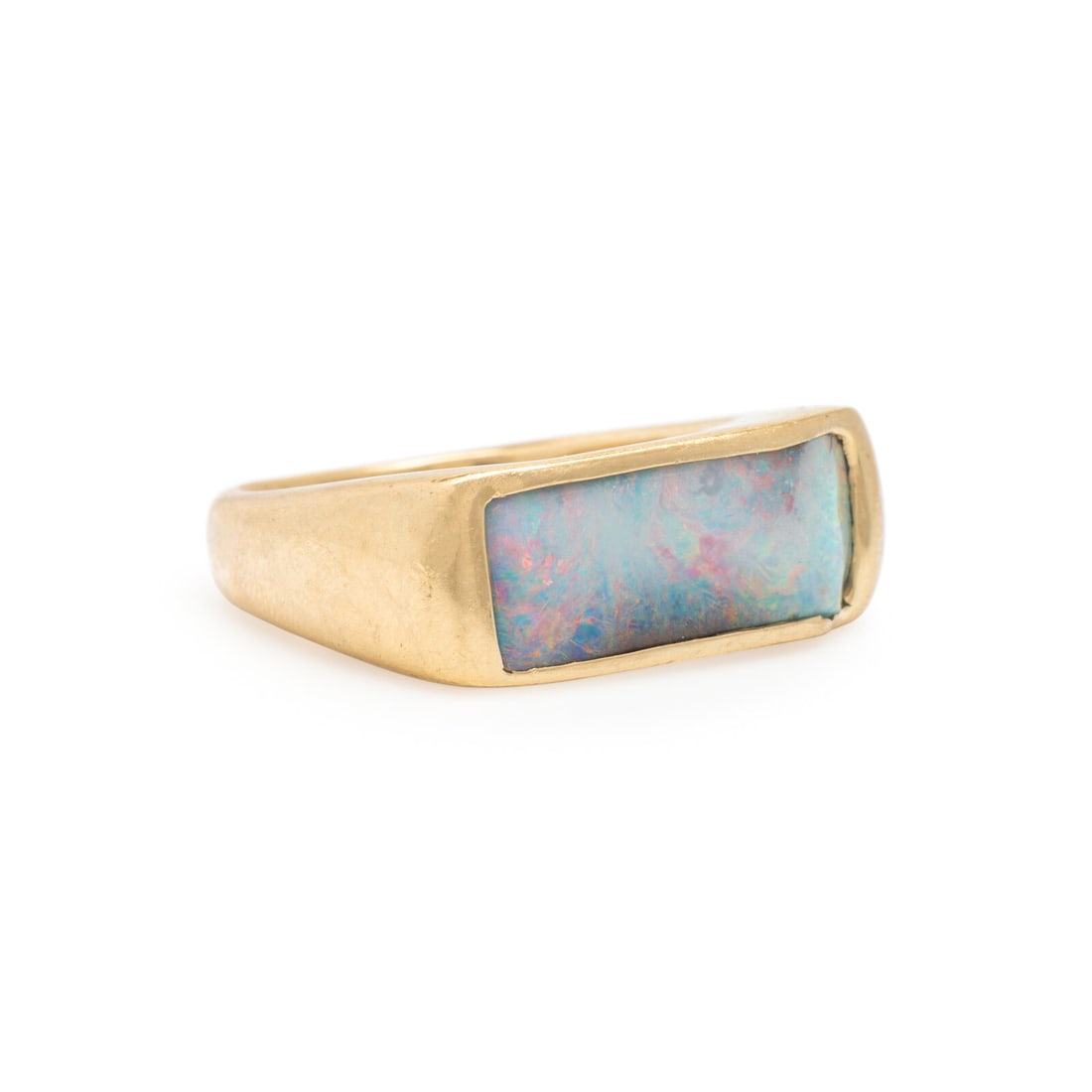 Opal Doublet and Yellow Gold Ring - 2