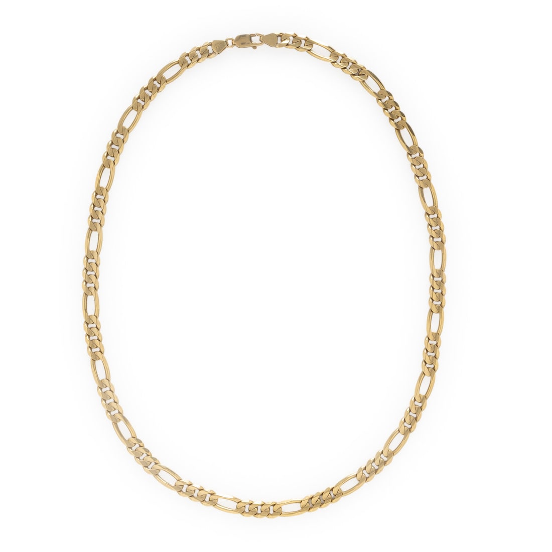 Yellow Gold Chain Necklace: Yellow Gold Chain Necklace 14 karat yellow gold chain. 24 1/2 inches long. Stamp: 14KT AP MADE ITALY. Gross weight: 44.05 dwt. From a Private Collection, Prescott, Arizona This lot is located in Chica