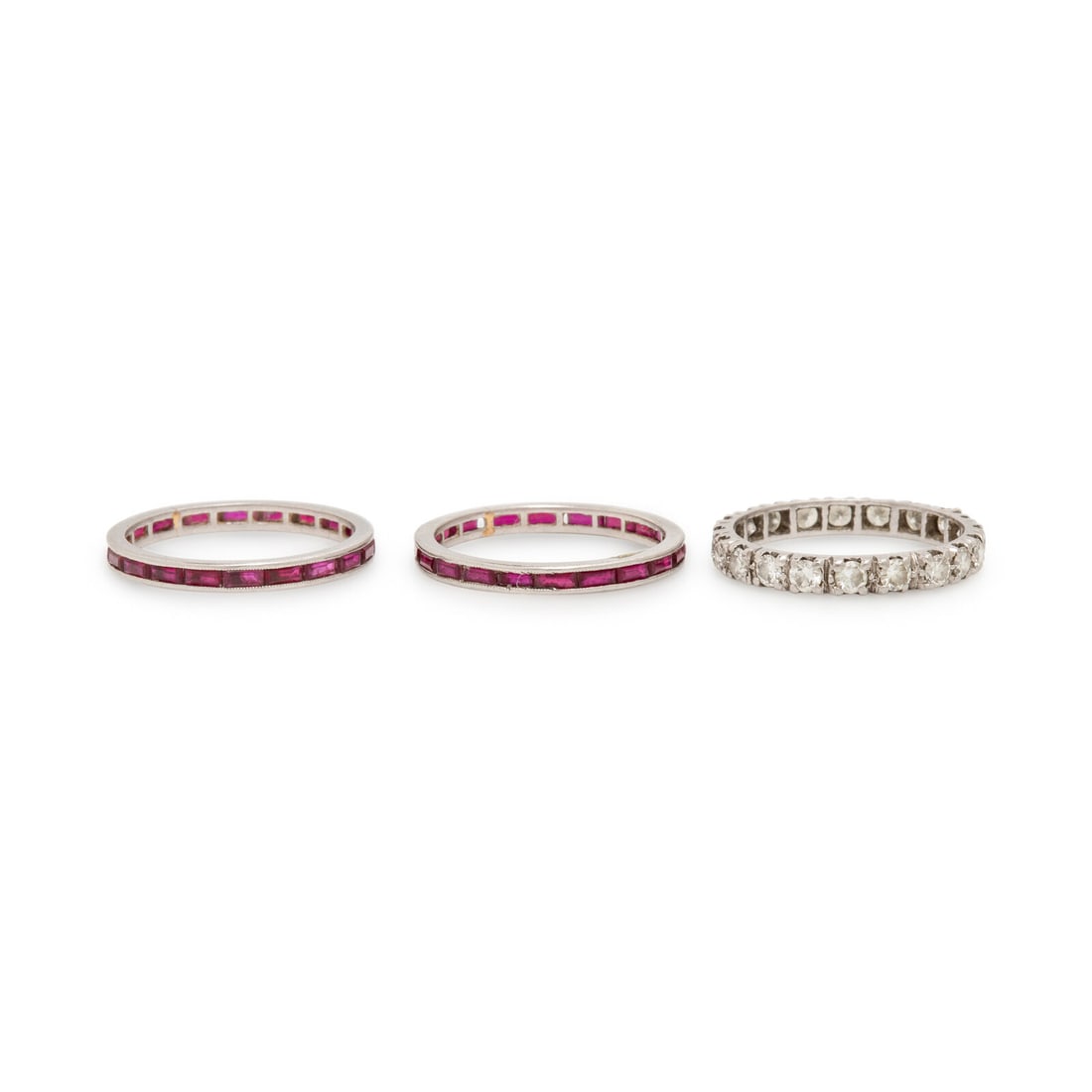 Three Multigem and Platinum Rings (1 of 7)
