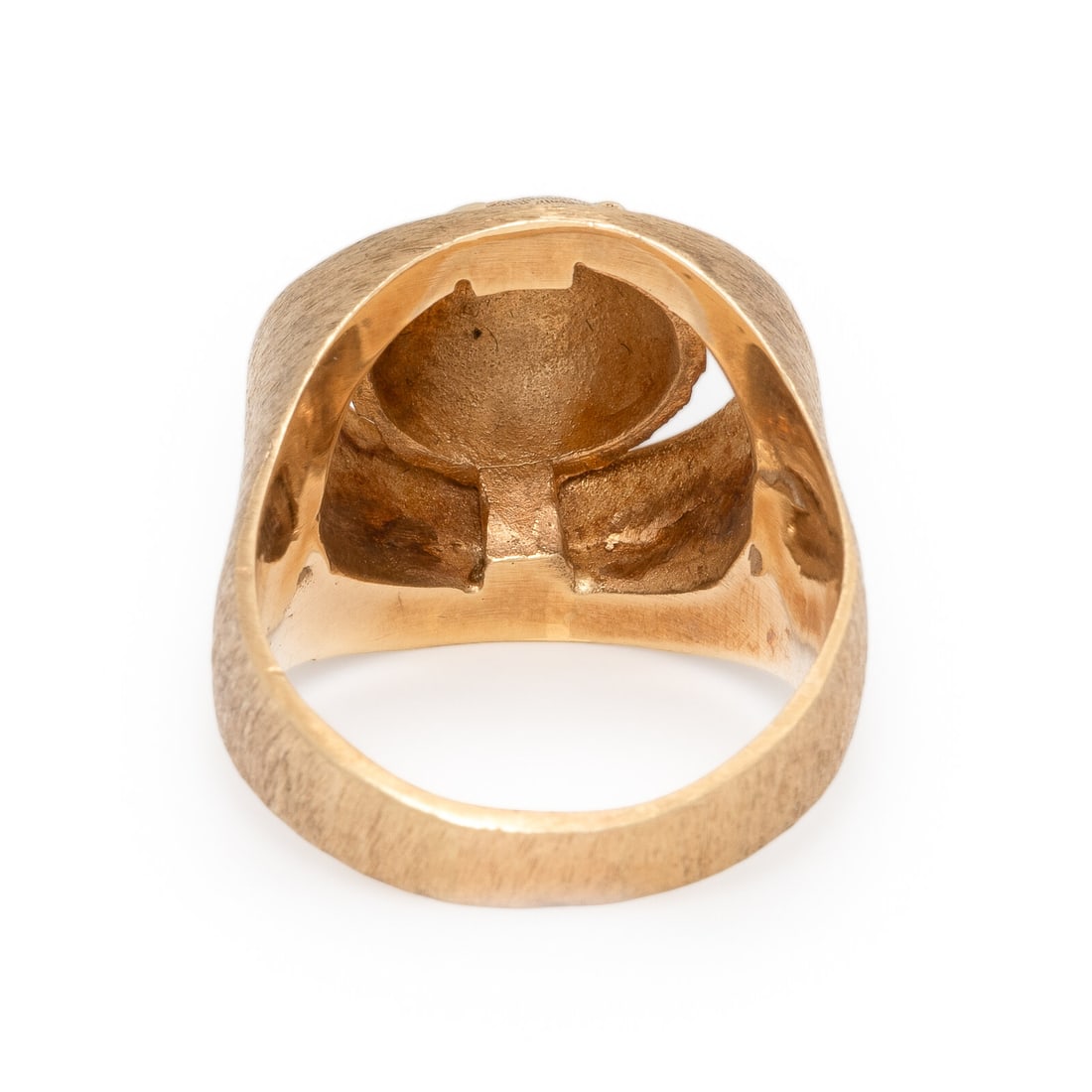 Yellow Gold Globe Ring - 3