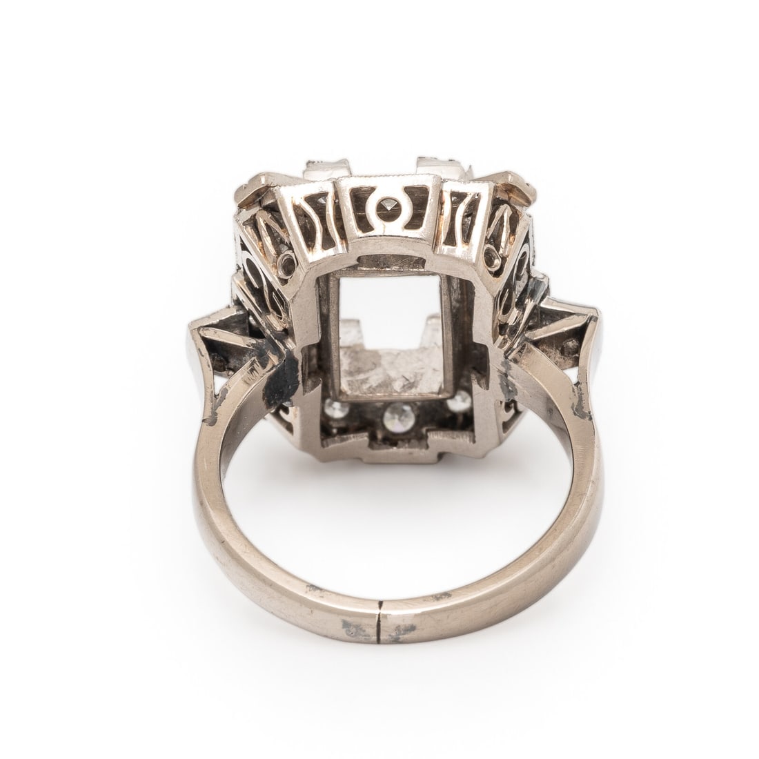 Platinum and Diamond Ring Mount - 3