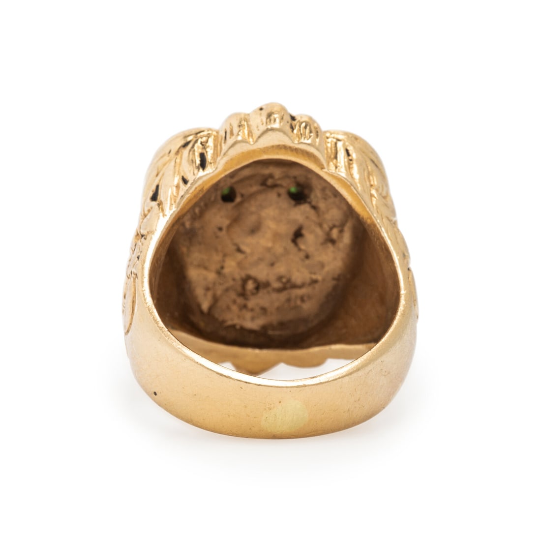 Yellow Gold Lion Ring - 3