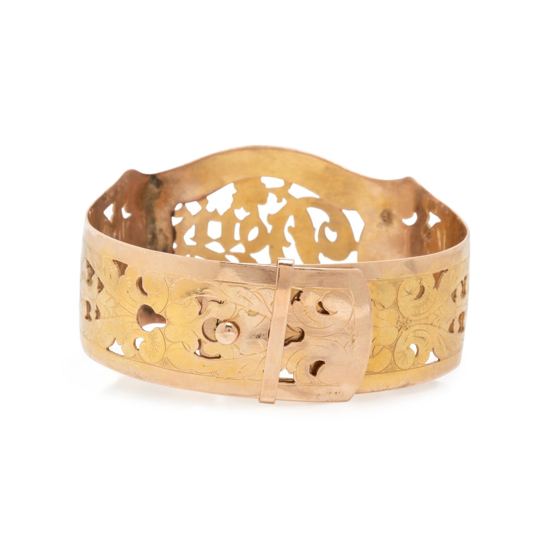 Two Yellow Gold 'Doris' Bangle Bracelets - 2
