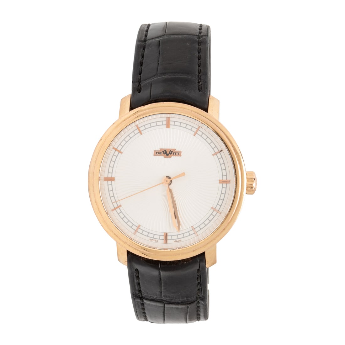 DeWitt, Ref. CLA.HMS.002, 18K Yellow Gold 'Classic' Watch: DeWitt, Ref. CLA.HMS.002, 18K Yellow Gold 'Classic' Watch Maker: DeWitt Model: Classic Reference number: CLA.HMS.002 Serial number: AJ02011 Case size: Approx. 41 mm Case material: 18K yellow gold Dial