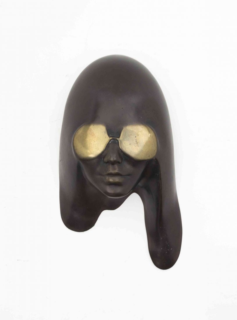 Tom Garcia, (American, 20th century), Face: Tom Garcia (American, 20th century) Face bronze inscribed Garcia (verso) 14 x 7 1/2 inches. Property from the Estate of Jeanne Marienthal Westcott, Chicago, Illinois