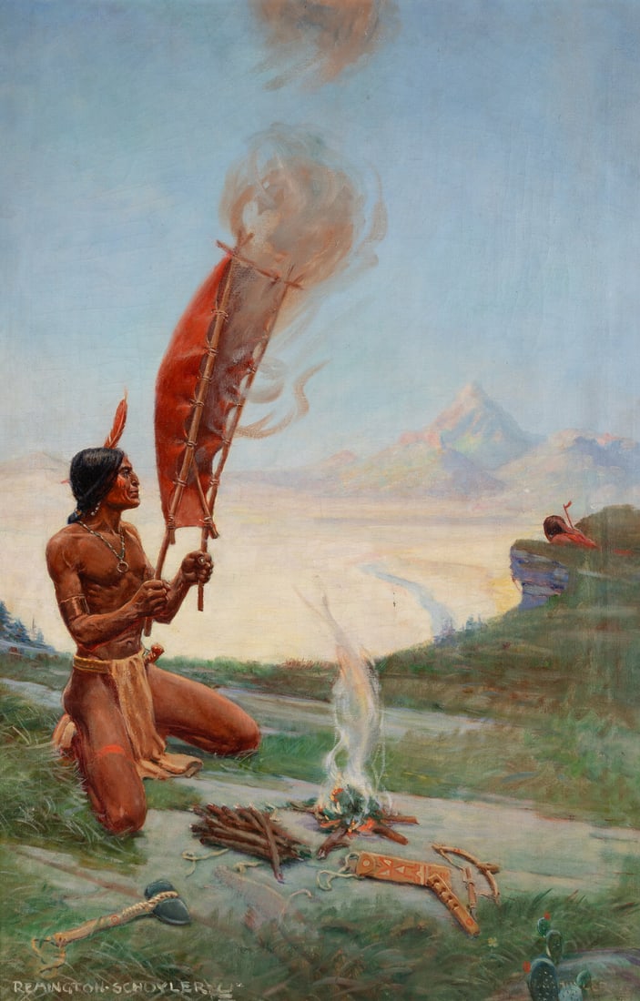 Remington Schuyler (American, 1884-1955) The Signal Fires, 1932 (1 of 3)